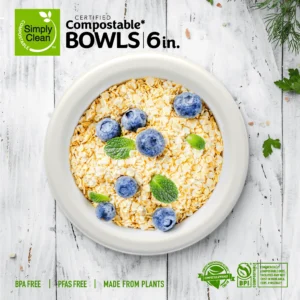 6-Inch Compostable Bowls: Shop 6-inch compostable bowls, BPA-free, PFAS-free, & certified eco-friendly. Case of 240 plant-based bowls, microwave and freezer safe. Ideal for events!