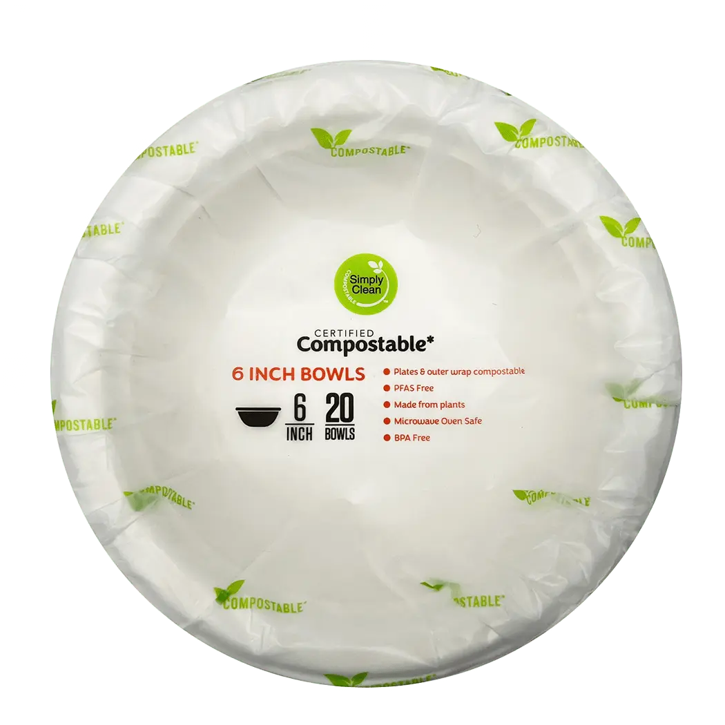 6-Inch Compostable Bowls: Shop 6-inch compostable bowls, BPA-free, PFAS-free, & certified eco-friendly. Case of 240 plant-based bowls, microwave and freezer safe. Ideal for events!